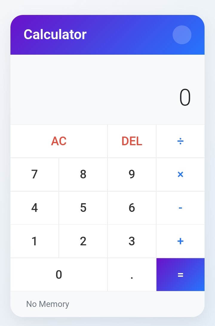 Calculator Screenshot 1